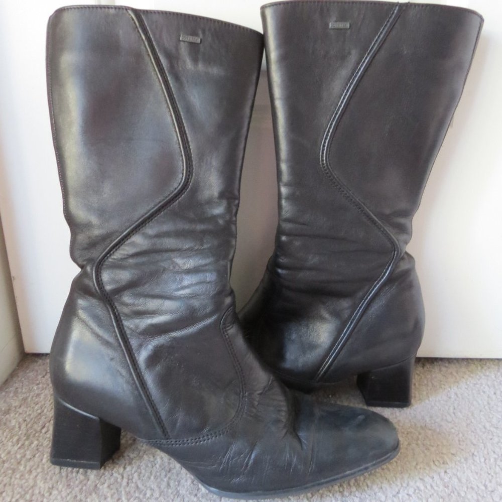 Ara Gore-Tex waterproof leather mid boots, size 8